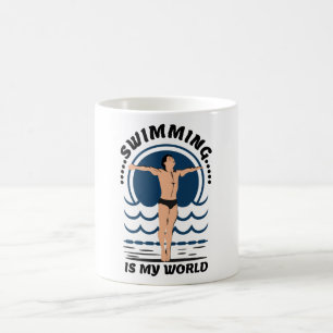 Zwemmen is Mijn wereld - zwemmen in Speedo Koffiemok