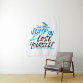 Zwemmen Jumping en Fun Quotes Design Wandkleed (In situ)