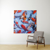 Zwemmen Koi Wall Art Tapestry Wandkleed (In Situ (horizontaal))