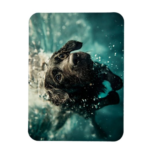 Zwemmen Labrador Puppy Onderwater Ontwerp Magneet (Verticaal)