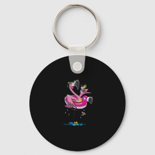 Zwemmen Lover  Flamingo gaat Swim Sleutelhanger