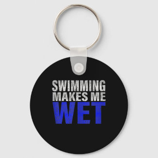 Zwemmen maakt me natte Tanktop Sleutelhanger
