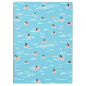 Zwemmen Mensen Clip Board Klembord (Achterkant)