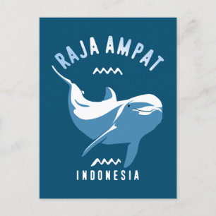 Zwemmen met dolfijnen op Raja Ampat Briefkaart