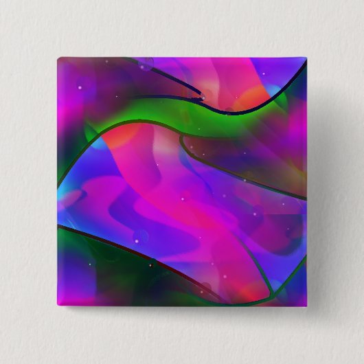 Zwemmen met dolfijnen vierkante button 5,1 cm (Voorkant)