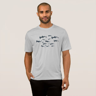 Zwemmen met haaien t-shirt
