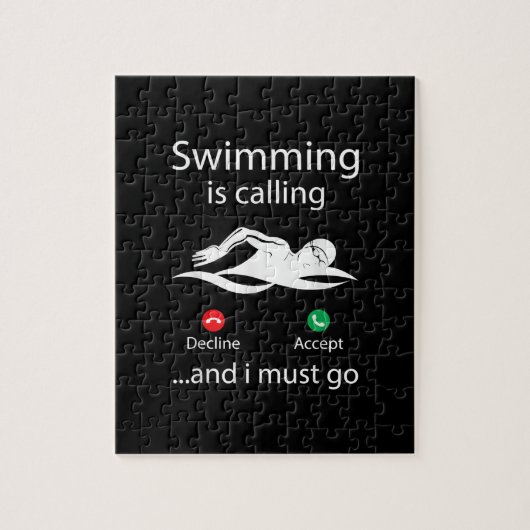 Zwemmen noemt het Decline Accepteren en ik moet ga Legpuzzel (Verticaal)