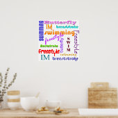 Zwemmen Overal Poster (Keuken)