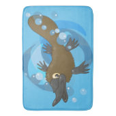 Zwemmen Platypus Bath Mat (Voorkant Verticaal)