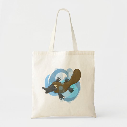 Zwemmen Platypus Tote Bag (Voorkant)