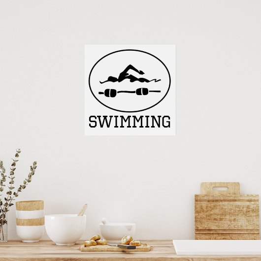 Zwemmen Poster (Keuken)