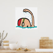 Zwemmen Poster (Keuken)