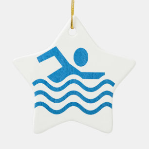 Zwemmen Swim Swimmer 101 Keramisch Ornament