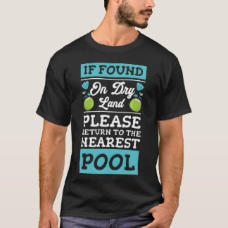 Zwemmen Tuin Vrienden meisje T-shirt