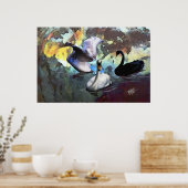 Zwemmen van de Chinese Waterverf Poster (Keuken)