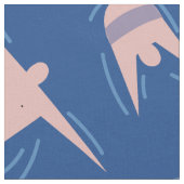 Zwemmen van het Patroon van de Mensen Stof (Close Up)