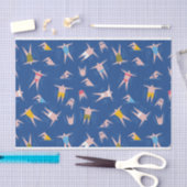 Zwemmen van het Patroon van de Mensen Tissuepapier (Craft)