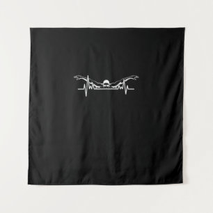 Zwemmen van het zwembad Swim Team zwemmen Vrouwen Wandkleed