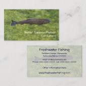 Zwemmen van riviervissen visitekaartje (Voorkant / Achterkant)