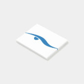 Zwemmen voor leven post-it® notes (Schuin)