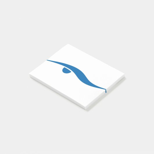 Zwemmen voor leven post-it® notes (Schuin)