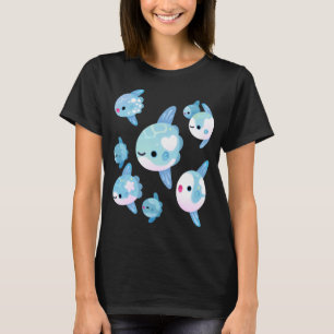 Zwemmende maanvis t-shirt