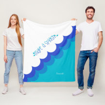 Zwemmer blauw en wit maken een plons