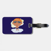 Zwemmer Boy in Goggles en Zwemmen Pet Bagagelabel (Achterkant horizontaal)