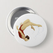 zwemmer ronde button 7,6 cm (Voorkant /achterkant)