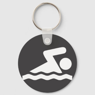 Zwemmer sleutelhanger