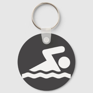 Zwemmer sleutelhanger