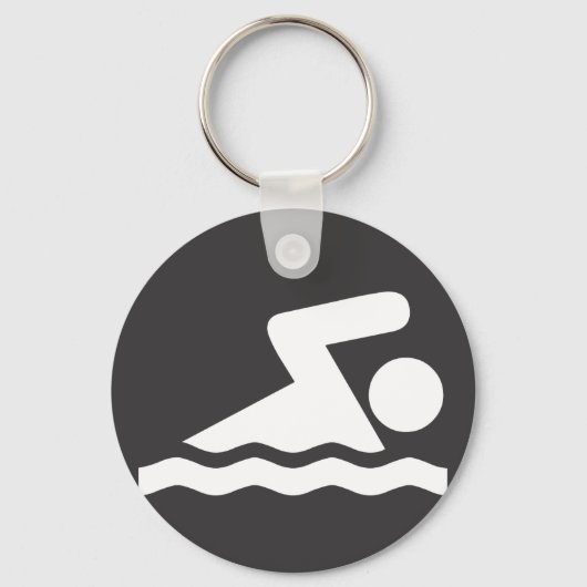 Zwemmer sleutelhanger (Voorkant)