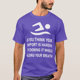 Zwemmer Watersport retro vriend T-shirt