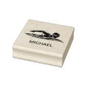 Zwemmer Zwembad Water Custom Rubberstempel (Stempel)