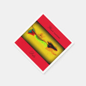 zwemmermaïde persoonlijke uitnodiging servetten (Hoek)