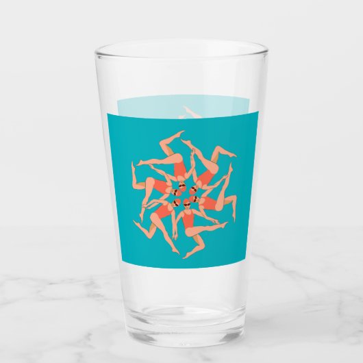 Zwemmers - gesynchroniseerde zwemmers glas (Voorkant)