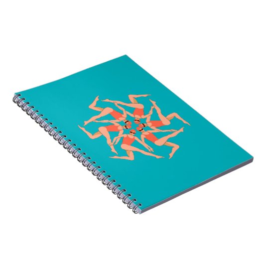 Zwemmers - gesynchroniseerde zwemmers notitieboek (Rechterzijde)