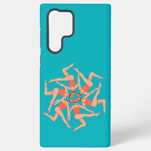 Zwemmers - gesynchroniseerde zwemmers samsung galaxy hoesje (Achterkant)