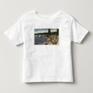 Zwemmers op badkuip kinder shirts