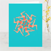 Zwemmers - Synchronisatie zwemmen Kaart (Gele Bloem)