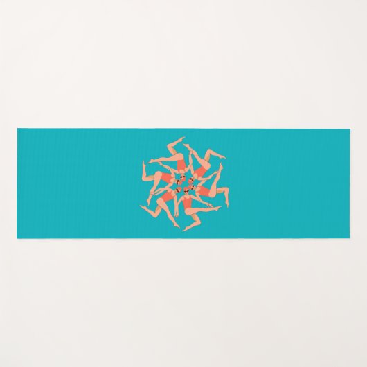 Zwemmers - Synchronisatie zwemmen Yogamat (Voorkant (horizontaal))