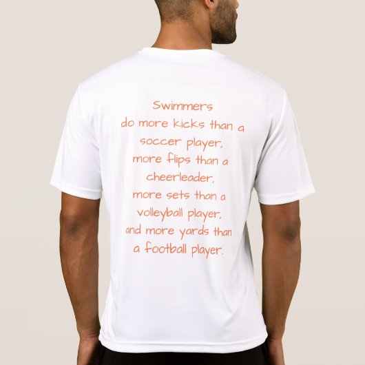 Zwemmers T-shirt (Achterkant)