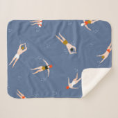  zwemmerspatroon sherpa deken (Voorkant (horizontaal))