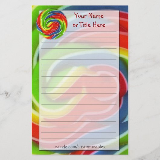 Zwemmetjes voor Pop Briefpapier (Voorkant)