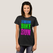 ZWEMMINGSCYCLING RUNNING KONA 2023 TRIATHLETE MANN T-SHIRT (Voorkant volledig)