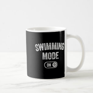 Zwemmodus Aan Fun Zwemmer Geschenk Duiker Coach Koffiemok