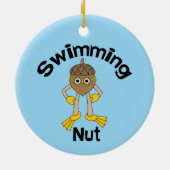 Zwemmoer tekst keramisch ornament (Achterkant)