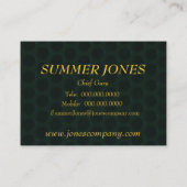 Zwemolie Visitekaartje (Achterkant)