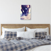 Zwempaarden Canvas Afdruk (Insitu (Slaapkamer))