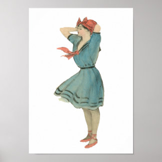  zwempak Girl Poster
